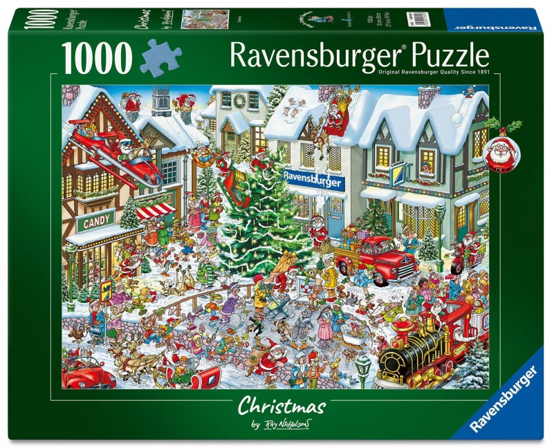 Weihnachtspuzzle 1000 Teile - Wimmelbild Weihnachten von Ray Nicholson - 