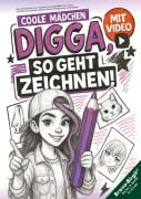 Cover-Bild zum Titel 'Digga, so geht Zeichnen lernen - Zeichenbuch für Teenager-Mädchen ab 12 Jahren' von 'Birgit Bravo'