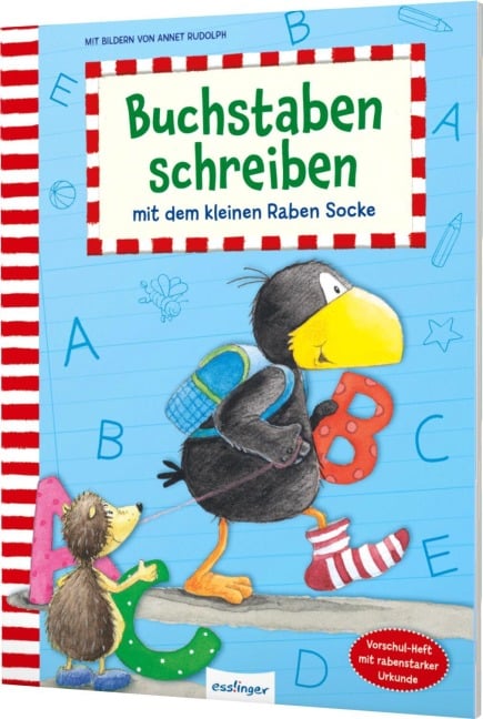 Buchstaben schreiben mit dem kleinen Raben Socke - 