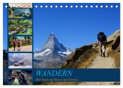 Cover-Bild zum Titel 'WANDERN über Stock und Stein in der Schweiz (Tischkalender 2026 DIN A5 quer), CALVENDO Monatskalender' von 'Susan Michel'