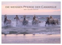 Cover-Bild zum Titel 'Die weißen Pferde der Camargue (Wandkalender 2026 DIN A2 quer), CALVENDO Monatskalender' von 'Stephan Peyer'