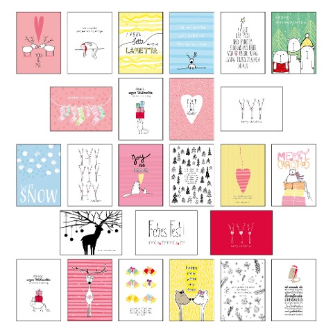 25 handgemachte Weihnachtskarten Teil 2 - Lisa Wirth