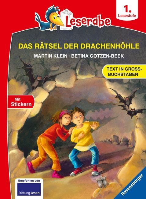 Das Rätsel der Drachenhöhle - Leserabe ab 1. Klasse - Erstlesebuch für Kinder ab 6 Jahren (in Großbuchstaben) - Martin Klein