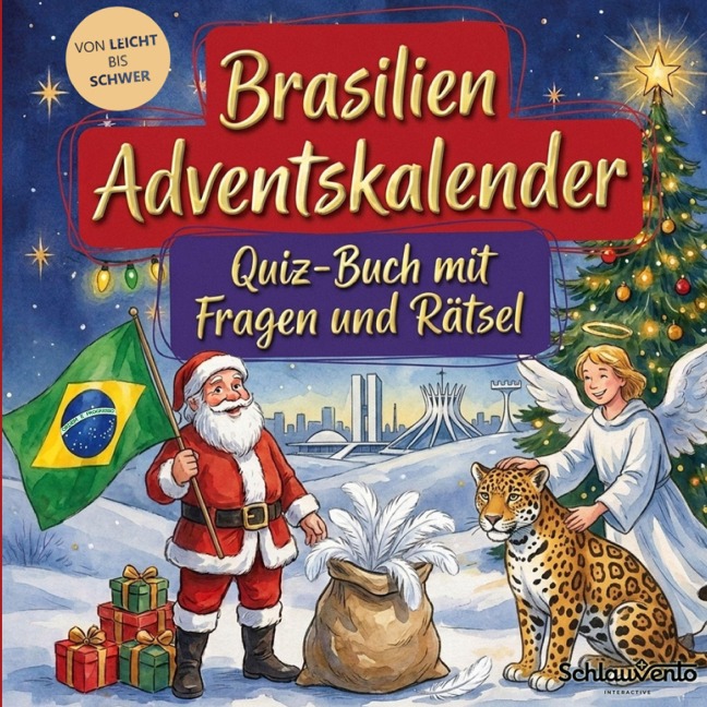 Brasilien-Adventskalender: Quiz-Buch mit Fragen und Rätsel - Schlauvento Interactive