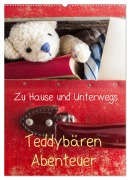 Cover-Bild zum Titel 'Teddybären Abenteuer - Zu Hause und Unterwegs (Wandkalender 2026 DIN A2 hoch), CALVENDO Monatskalender' von 'Tiks 75tiks'