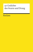 Cover-Bild zum Titel '50 Gedichte des Sturm und Drang' von ''