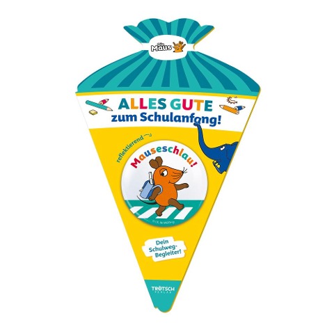 Trötsch Die Maus Schulwegbegleiter Button Maus - 