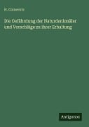 Cover-Bild zum Titel 'Die Gefährdung der Naturdenkmäler und Vorschläge zu ihrer Erhaltung' von 'H. Conwentz'