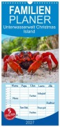Cover-Bild zum Titel 'Familienplaner 2027 - Unterwasserwelt Christmas Island mit 5 Spalten (Wandkalender, 21 x 45 cm) CALVENDO' von 'Sascha Caballero'
