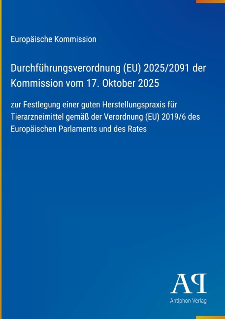 Durchführungsverordnung (EU) 2025/2091 der Kommission vom 17. Oktober 2025 - Europäische Kommission