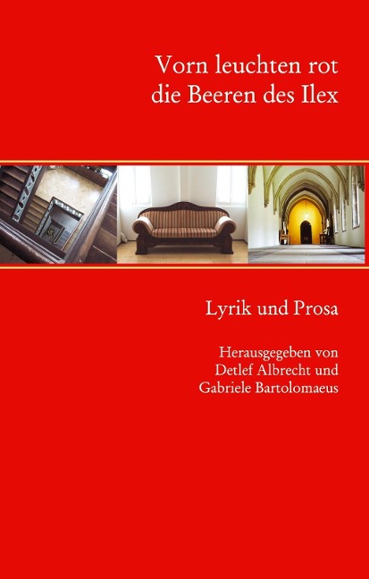 Vorn leuchten rot die Beeren des Ilex - 