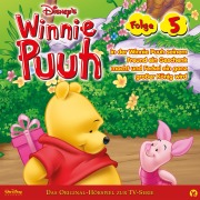 Cover-Bild zum Titel '05: Winnie Puuh in der Winnie Puuh seinem Freund ein Geschenk macht und Ferkel ein ganz grosser König wird (Hörspiel zur Disney TV-Serie)' von 'Thom Sharp, Steve Nelson'