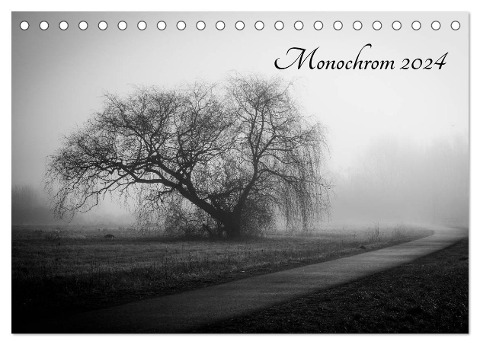 Monochrom 2024 (Tischkalender 2024 DIN A5 quer), CALVENDO Monatskalender - Alexander Pfeiffer