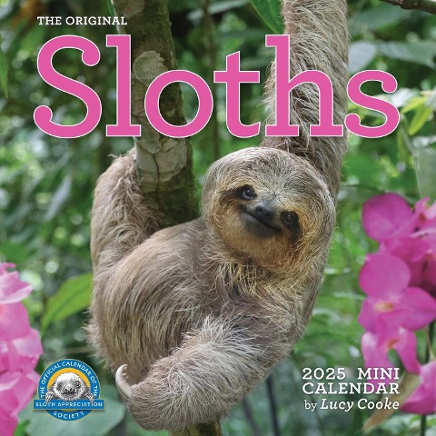 Original Sloths Mini Wall Calendar 2025 - Lucy Cooke, Workman Calendars