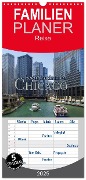 Familienplaner 2025 - beeindruckendes Chicago mit 5 Spalten (Wandkalender, 21 x 45 cm) CALVENDO - Martina Kröger