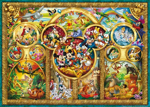Erwachsenenpuzzle 1000 Teile - Disney Classics - Die schönsten Disney Themen - 