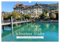 Cover-Bild zum Titel 'Schweizer Städte (Wandkalender 2026 DIN A3 quer), CALVENDO Monatskalender' von 'Asena Gür'