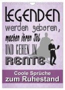 Cover-Bild zum Titel 'Coole Sprüche zum Ruhestand (Wandkalender 2027 DIN A4 hoch), CALVENDO Monatskalender' von 'Sabine Löwer'