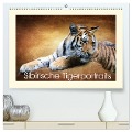 Sibirische Tigerportraits (hochwertiger Premium Wandkalender 2025 DIN A2 quer), Kunstdruck in Hochglanz - Heike Hultsch