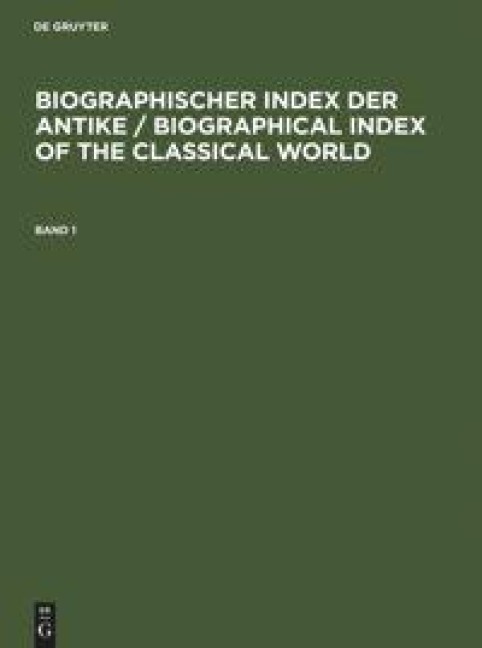 Biographischer Index der Antike - 