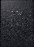 Brunnen 1079660905 Buchkalender Modell 796 (2025)| 2 Seiten = 1 Woche| A5| 128 Seiten| Balacron-Einband| schwarz - 