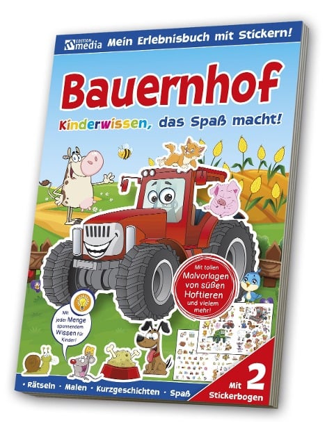 Sticker-Übungsbuch - Bauernhof, Natur - 
