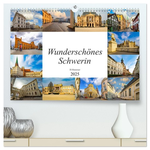 Wunderschönes Schwerin (hochwertiger Premium Wandkalender 2025 DIN A2 quer), Kunstdruck in Hochglanz - Dirk Meutzner
