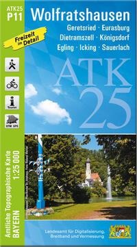 ATK25-P11 Wolfratshausen (Amtliche Topographische Karte 1:25000) - 