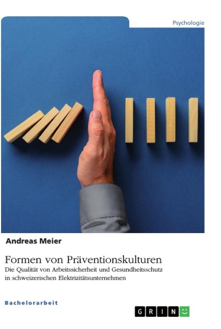 Formen von Präventionskulturen. Die Qualität von Arbeitssicherheit und Gesundheitsschutz in schweizerischen Elektrizitätsunternehmen - Andreas Meier