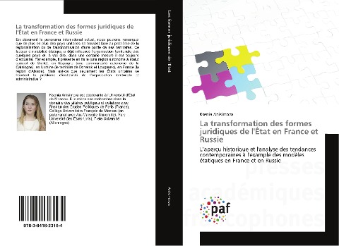 La transformation des formes juridiques de l'État en France et Russie - Ksenia Anisimova