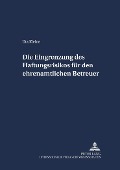 Cover-Bild zum Titel 'Die Eingrenzung des Haftungsrisikos für den ehrenamtlichen Betreuer' von 'Uta Kleine'