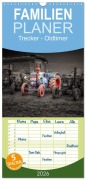 Familienplaner 2026 - Trecker - Oldtimer mit 5 Spalten (Wandkalender, 21 x 45 cm) CALVENDO - Peter Roder