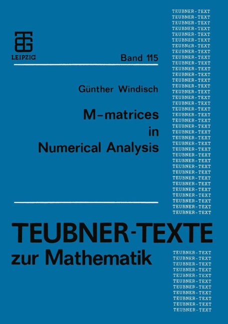 M-matrices in Numerical Analysis - 