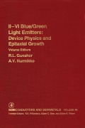 Cover-Bild zum Titel 'Ii-Vi Semiconductor Blue/Green Light Emitters' von ''