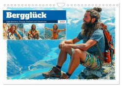 Bergglück. Alpinklettern. Freude, Freiheit und Abenteuer (Wandkalender 2025 DIN A4 quer), CALVENDO Monatskalender - Rose Hurley