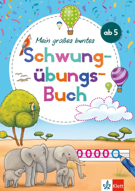 Mein großes buntes Schwungübungs-Buch ab 5 Jahren - 