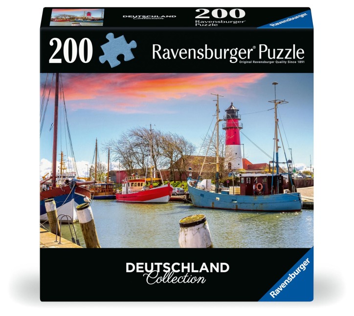 Erwachsenenpuzzle 200 Teile - Der Hafen von Büsum - 
