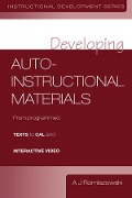 Cover-Bild zum Titel 'Developing Auto-instructional Materials' von 'A. J. Romiszowski'