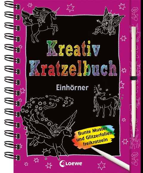 Kreativ-Kratzelbuch: Einhörner - 