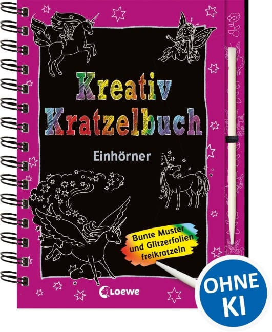 Kreativ-Kratzelbuch: Einhörner - 