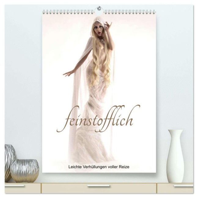 feinstofflich (hochwertiger Premium Wandkalender 2026 DIN A2 hoch), Kunstdruck in Hochglanz - Lichtgestalt Lichtgestalt