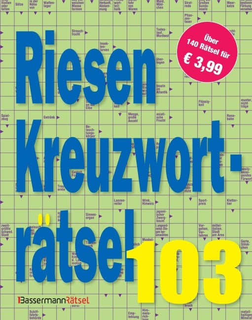 Riesen-Kreuzworträtsel 103 (5 Exemplare à 3,99 EUR) - Eberhard Krüger
