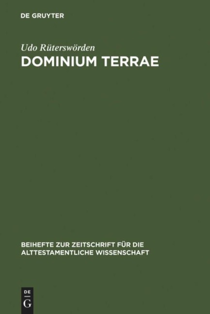 dominium terrae - Udo Rüterswörden