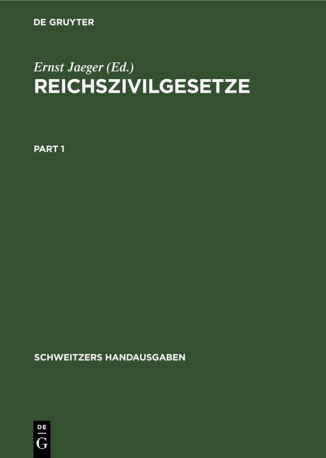 Reichszivilgesetze - 