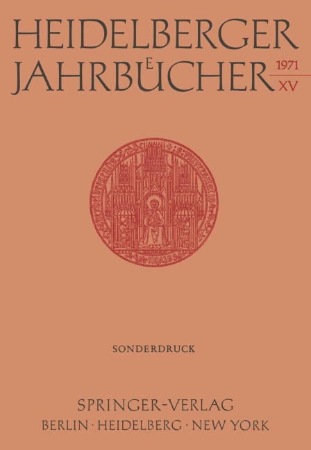 Heidelberger Jahrbücher - H. Schipperges