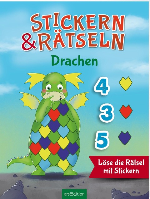 Stickern & Rätseln ab 3: Stickern & Rätseln - Drachen - 