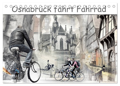 Osnabrück fährt Fahrrad (Tischkalender 2024 DIN A5 quer), CALVENDO Monatskalender - Viktor Gross