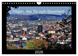 Cover-Bild zum Titel 'Hagen, das Tor zum Sauerland (Wandkalender 2026 DIN A4 quer), CALVENDO Monatskalender' von 'Uwe Reschke'