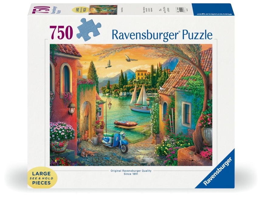Erwachsenenpuzzle 750 Large Pieces - Idyllischer Comer See - 