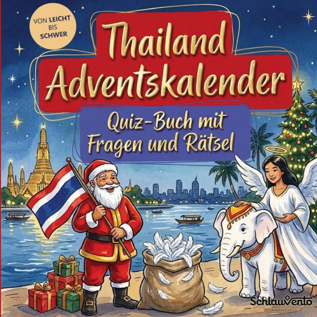 Thailand-Adventskalender: Quiz-Buch mit Fragen und Rätsel - Schlauvento Interactive